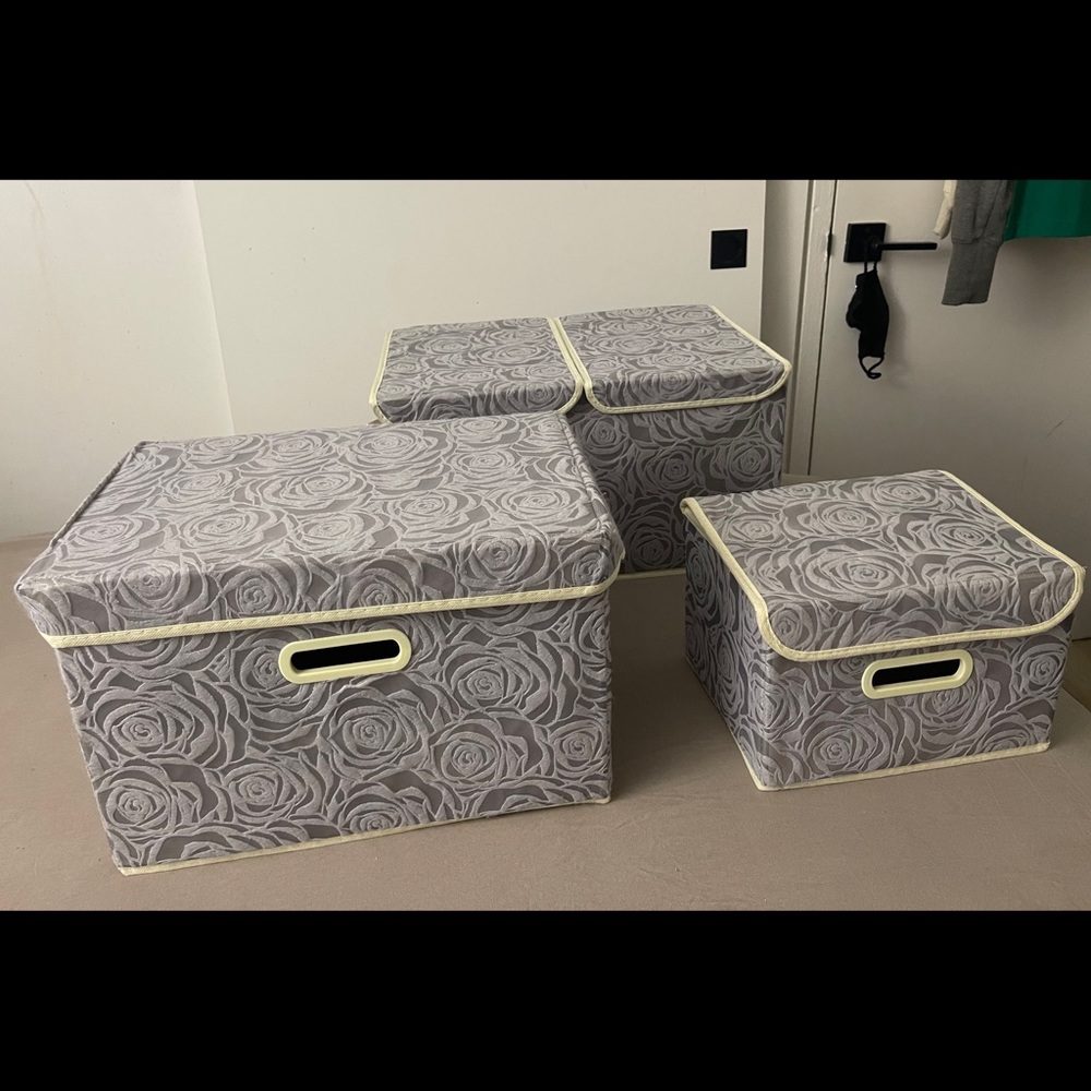 🔲Rose-Detailed Storage bins🌹 - Picture 7 of 12